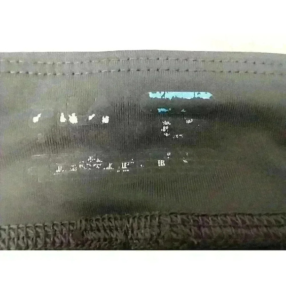 Fila Running Capri Pants Women's Medium Gray Yellow Yoga Activewear Performance - Picture 6 of 11